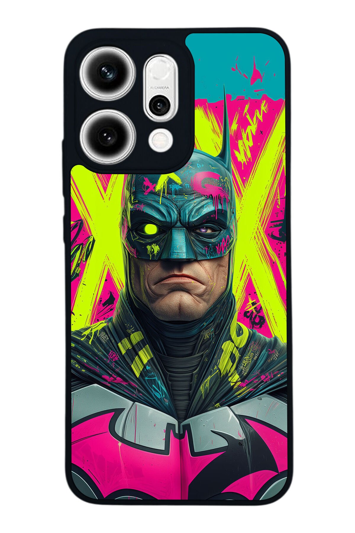 Oppo Reno 14 Uyumlu Batman Tasarımlı Glossy Premium Kılıf