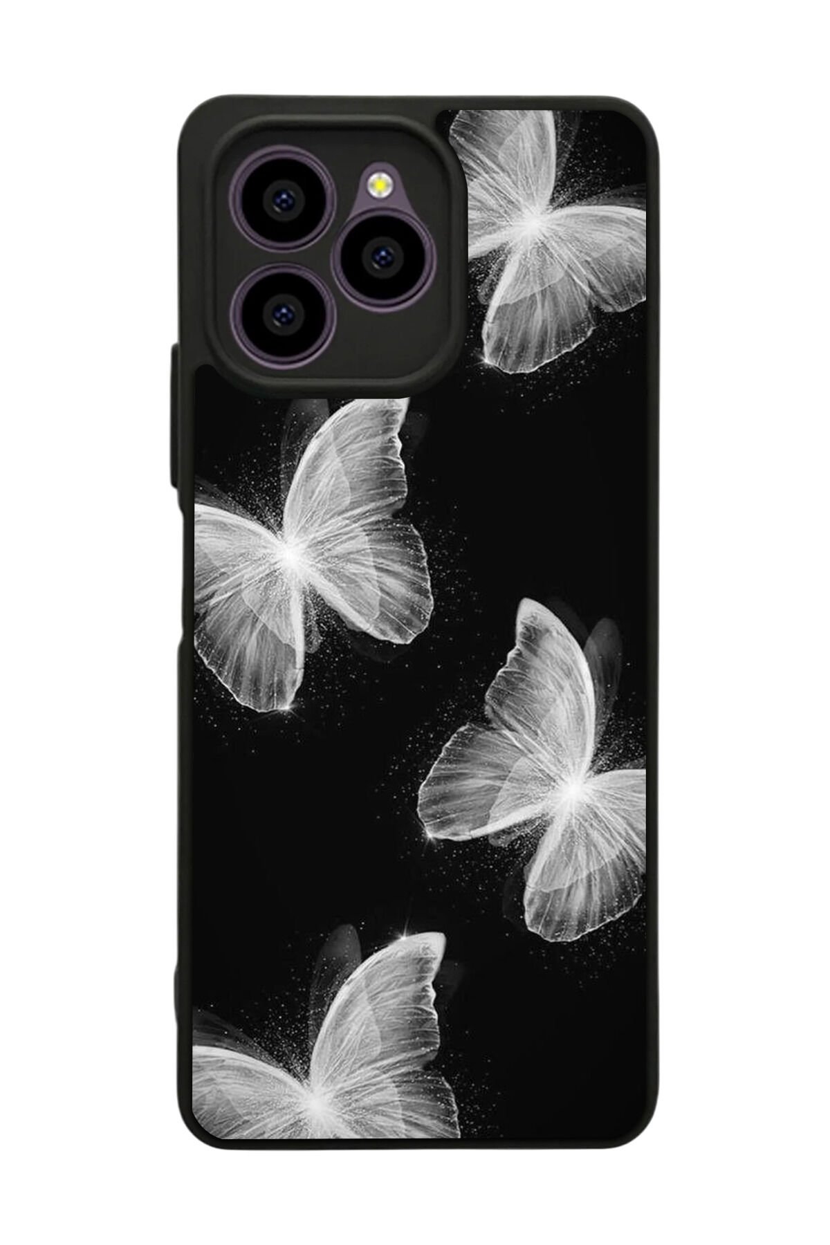 Omix X6 Uyumlu Kelebek Tasarımlı Glossy Premium Kılıf