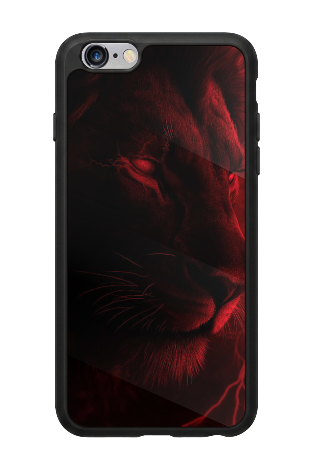 iPhone 6s Plus Uyumlu Aslan Tasarımlı Glossy Premium Kılıf