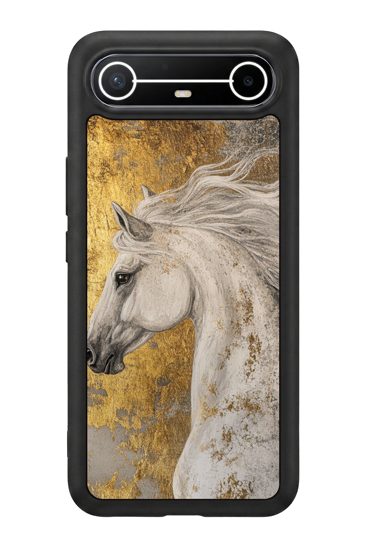 Tecno Spark Slim 5G Uyumlu At Horse Tasarımlı Glossy Premium Kılıf