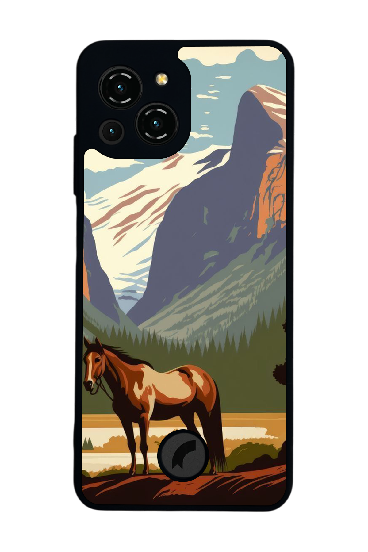 Reeder S23 Pro Max Uyumlu At Horse Tasarımlı Glossy Premium Kılıf