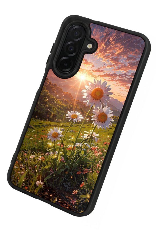 Samsung Galaxy A56 Uyumlu Cicek Tasarımlı Glossy Premium Kılıf