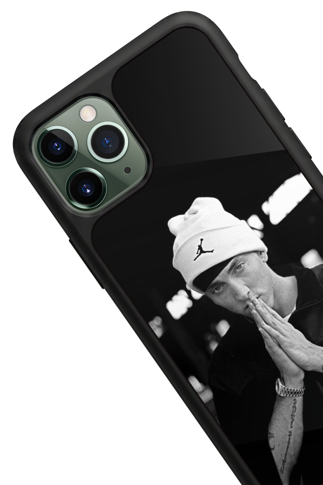 iPhone 11 Pro Max Uyumlu Eminem Tasarımlı Glossy Premium Kılıf