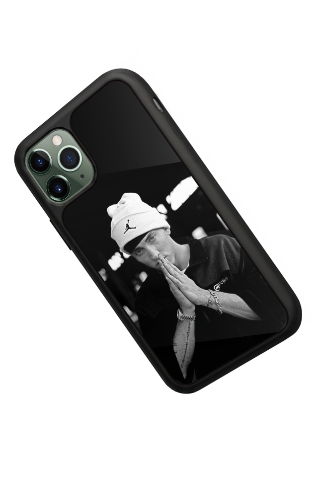 iPhone 11 Pro Max Uyumlu Eminem Tasarımlı Glossy Premium Kılıf