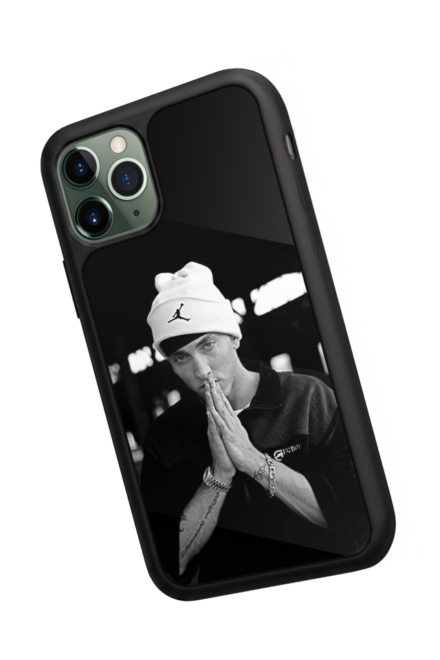 iPhone 11 Pro Max Uyumlu Eminem Tasarımlı Glossy Premium Kılıf