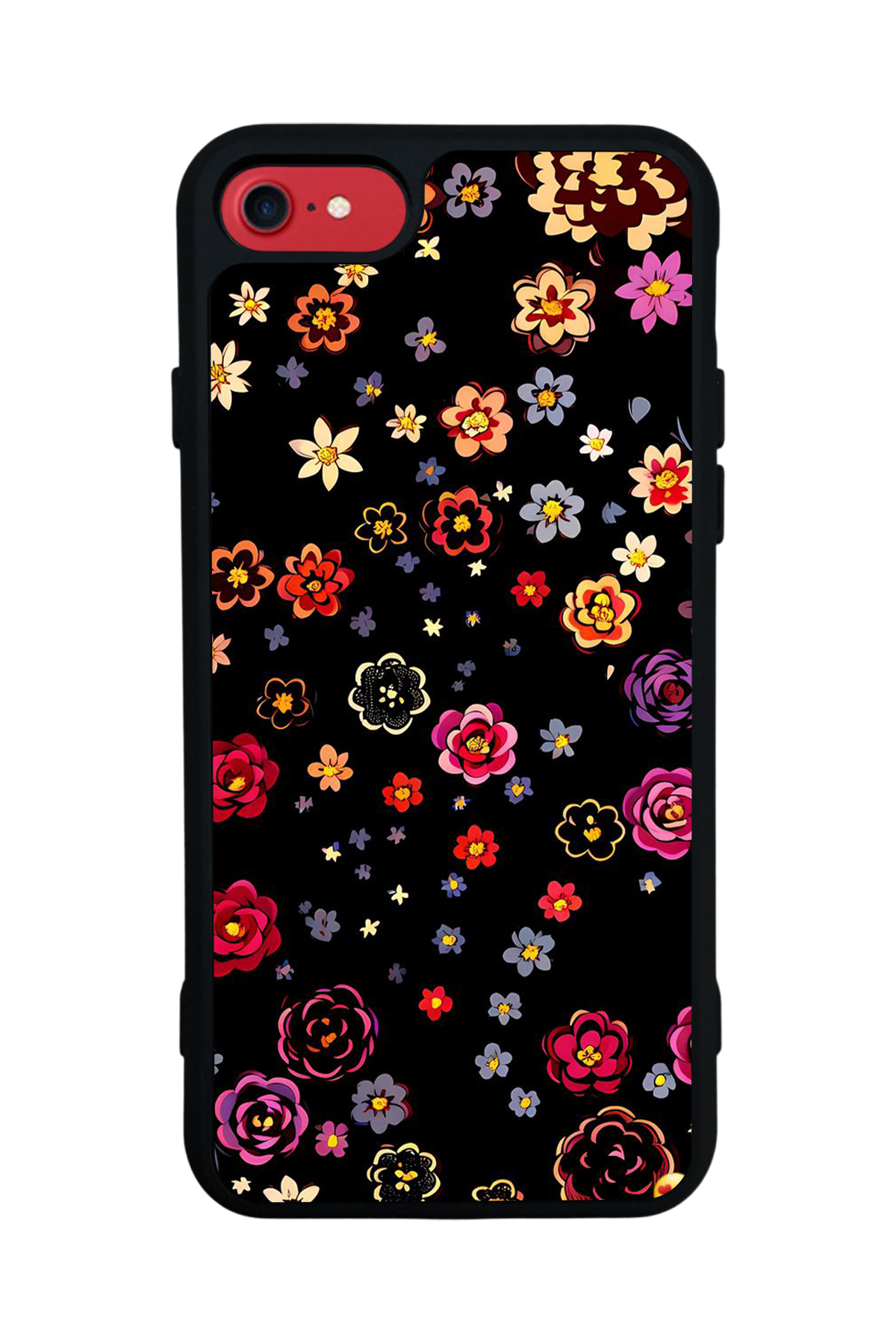 iPhone 7 Uyumlu Floral Tasarımlı Glossy Premium Kılıf