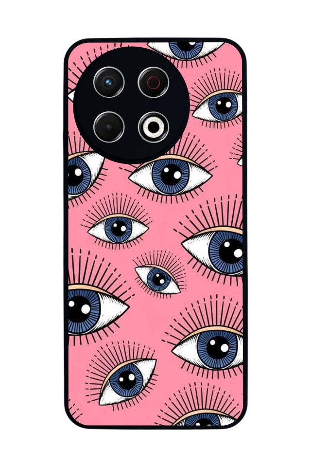 Tecno Spark 30 Pro Uyumlu Göz Tasarımlı Glossy Premium Kılıf