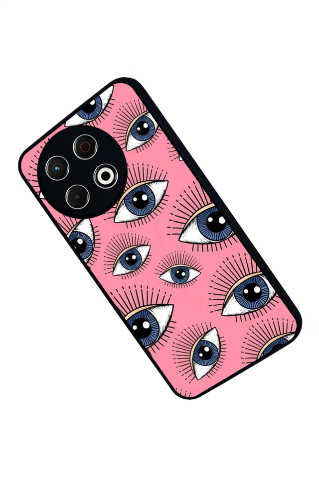 Tecno Spark 30 Pro Uyumlu Göz Tasarımlı Glossy Premium Kılıf