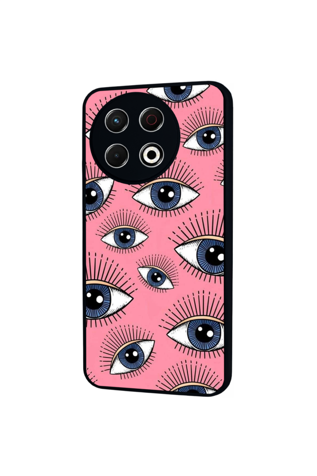 Tecno Spark 30 Pro Uyumlu Göz Tasarımlı Glossy Premium Kılıf