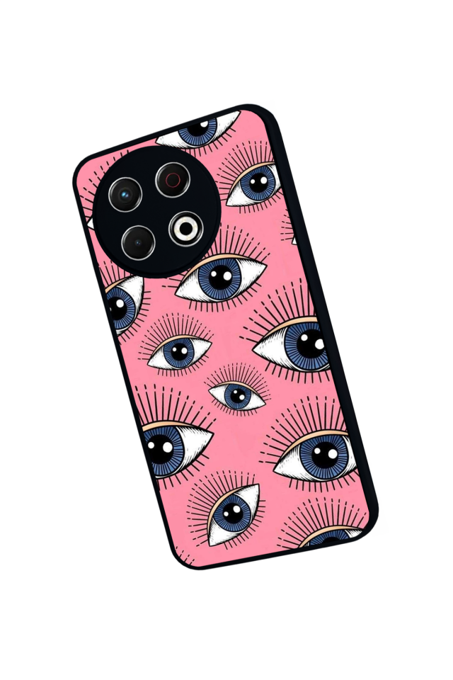 Tecno Spark 30 Pro Uyumlu Göz Tasarımlı Glossy Premium Kılıf