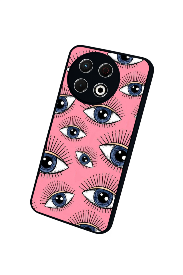 Tecno Spark 30 Pro Uyumlu Göz Tasarımlı Glossy Premium Kılıf