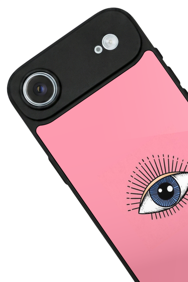 iPhone 17 Air Uyumlu Göz Tasarımlı Glossy Premium Kılıf
