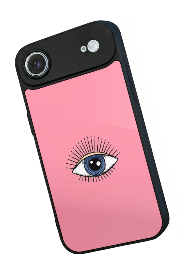 iPhone 17 Air Uyumlu Göz Tasarımlı Glossy Premium Kılıf