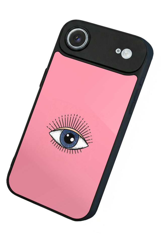 iPhone 17 Air Uyumlu Göz Tasarımlı Glossy Premium Kılıf