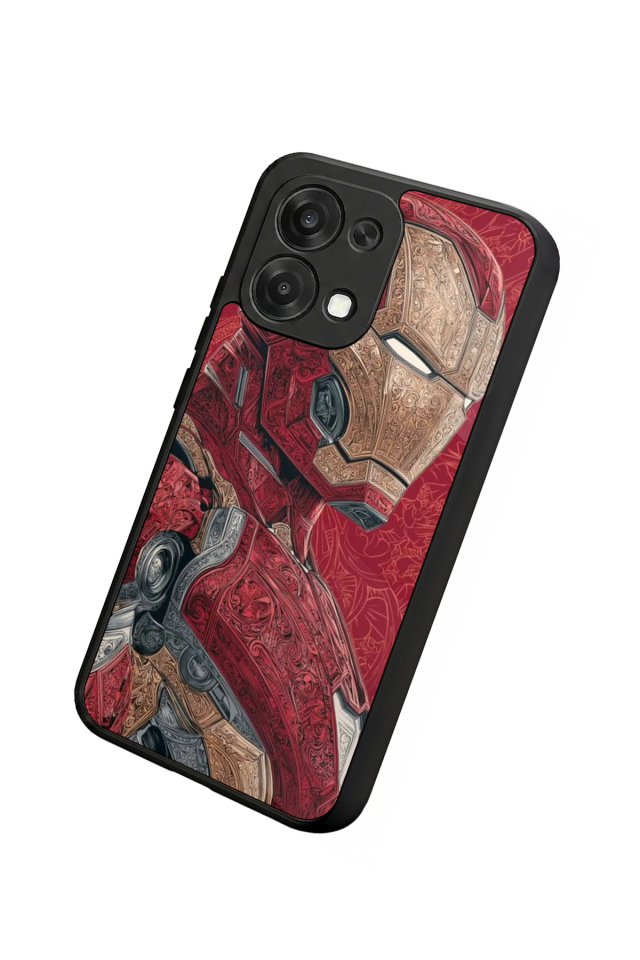 Oppo A6 Pro Uyumlu Iron Man ( Demir Adam ) Tasarımlı Glossy Premium Kılıf