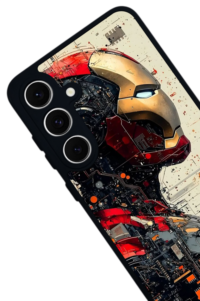 Samsung Galaxy A16 Uyumlu  Iron Man ( Demir Adam ) Tasarımlı Glossy Premium Kılıf