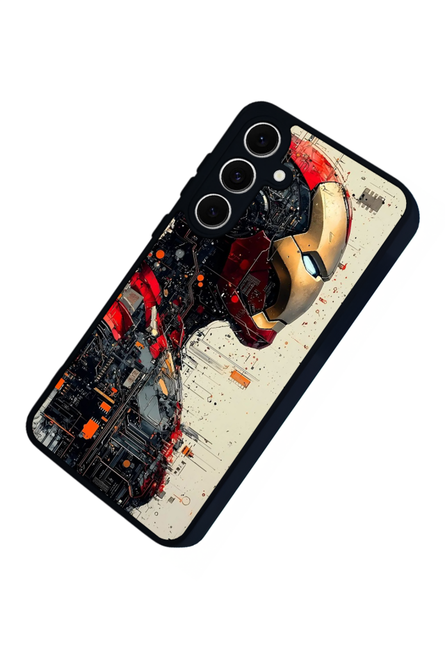 Samsung Galaxy A16 Uyumlu  Iron Man ( Demir Adam ) Tasarımlı Glossy Premium Kılıf