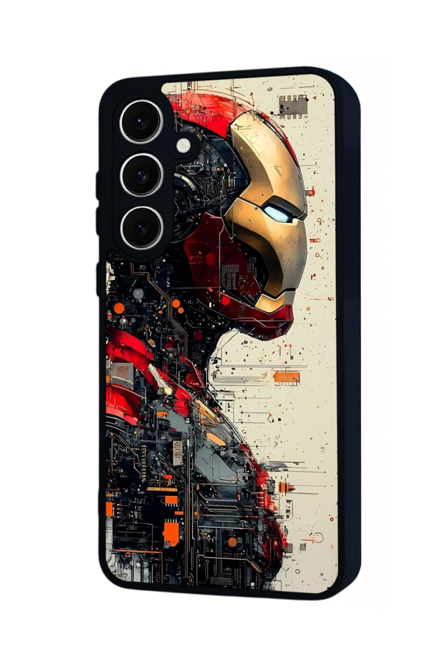 Samsung Galaxy A16 Uyumlu  Iron Man ( Demir Adam ) Tasarımlı Glossy Premium Kılıf