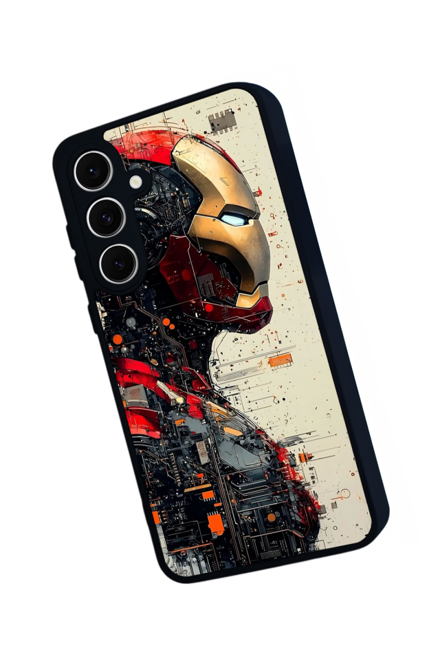 Samsung Galaxy A16 Uyumlu  Iron Man ( Demir Adam ) Tasarımlı Glossy Premium Kılıf