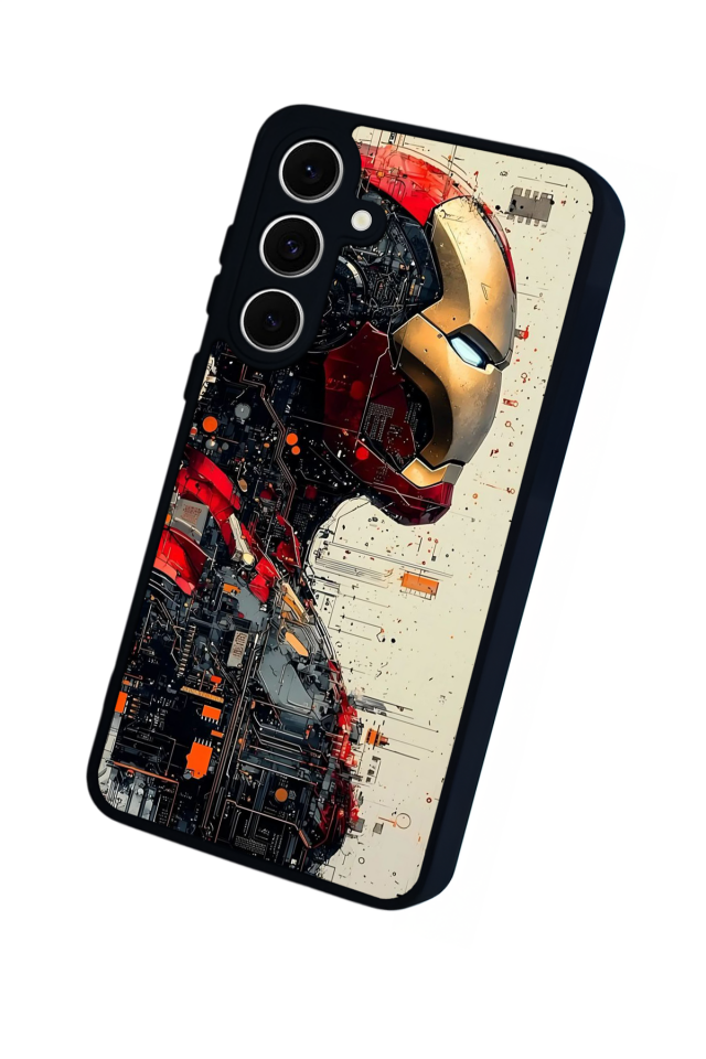 Samsung Galaxy A16 Uyumlu  Iron Man ( Demir Adam ) Tasarımlı Glossy Premium Kılıf