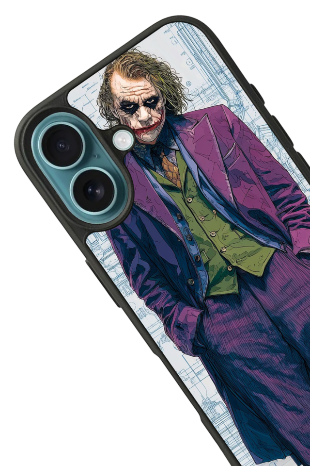iPhone 16 Uyumlu Joker Tasarımlı Glossy Premium Kılıf