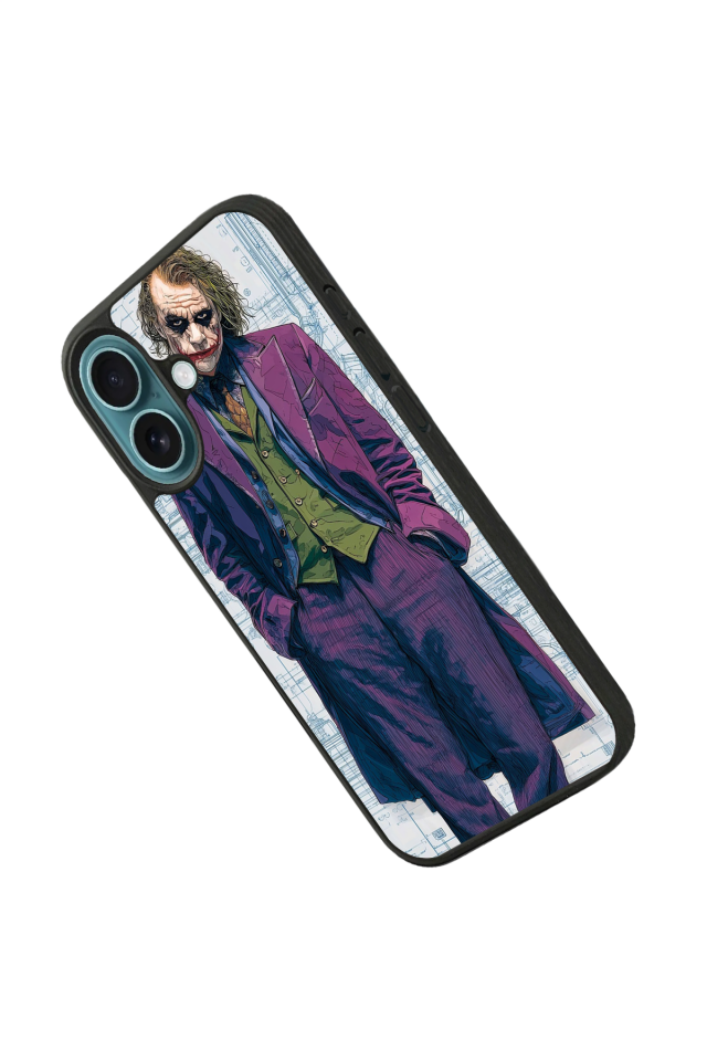 iPhone 16 Uyumlu Joker Tasarımlı Glossy Premium Kılıf