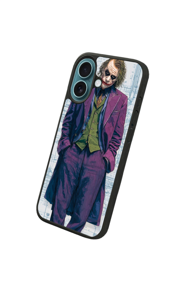 iPhone 16 Uyumlu Joker Tasarımlı Glossy Premium Kılıf