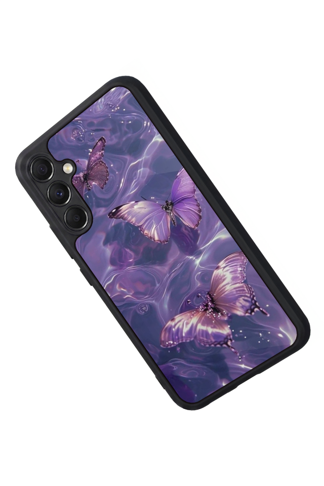 Samsung Galaxy A34 Uyumlu Kelebek Tasarımlı Glossy Premium Kılıf