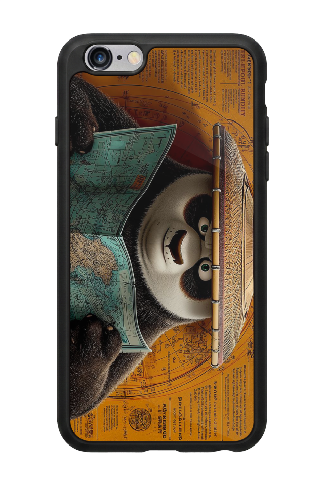 iPhone 6 Plus Uyumlu Kung Fu Panda Tasarımlı Glossy Premium Kılıf
