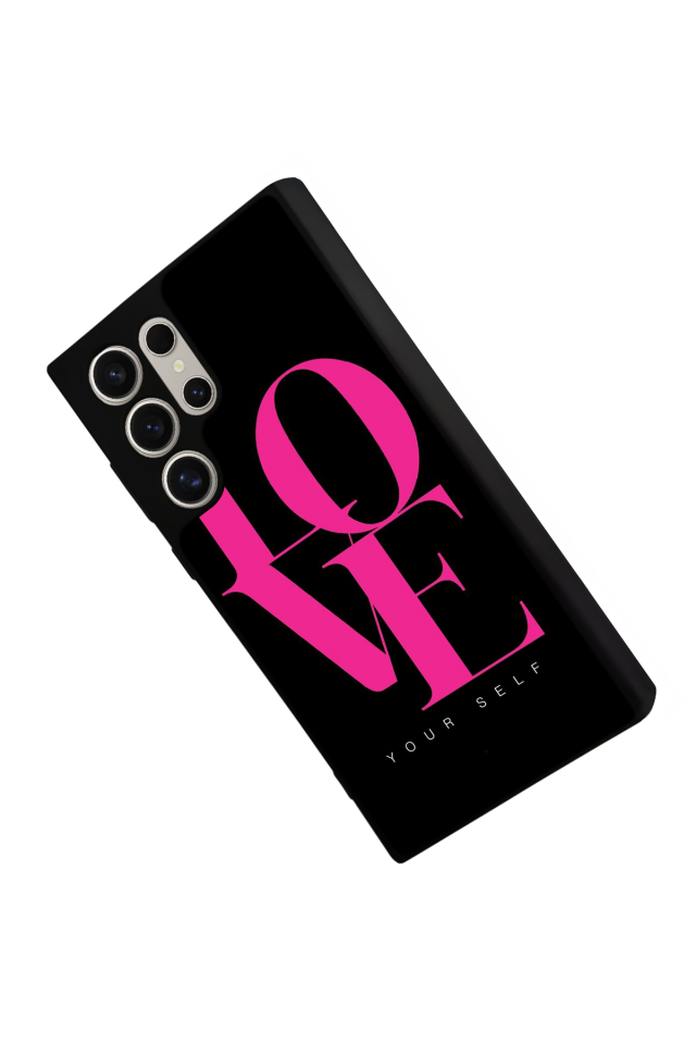 Samsung Galaxy S23 Ultra Uyumlu Love Tasarımlı Glossy Premium Kılıf