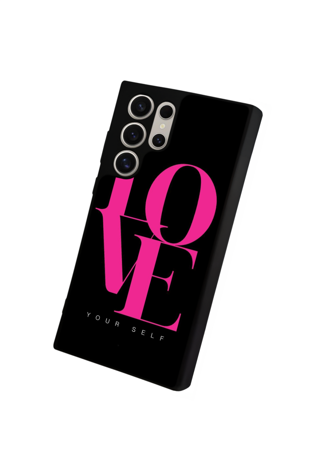 Samsung Galaxy S23 Ultra Uyumlu Love Tasarımlı Glossy Premium Kılıf