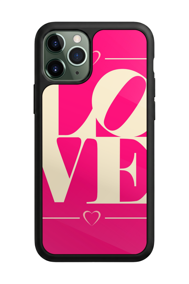 iPhone 11 Pro Uyumlu Love Tasarımlı Glossy Premium Kılıf