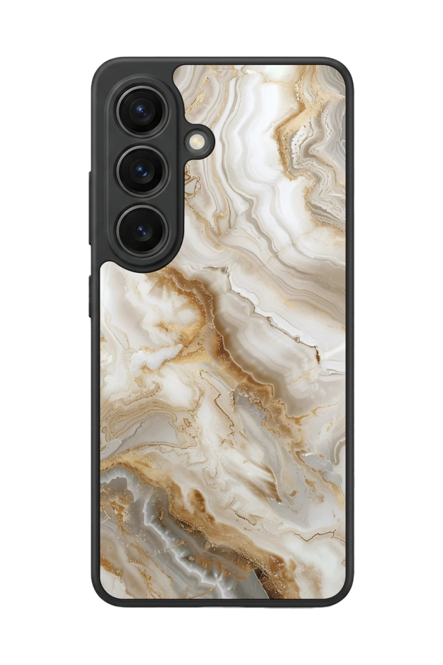 Samsung Galaxy S26 Uyumlu Mermer Marble Tasarımlı Glossy Premium Kılıf