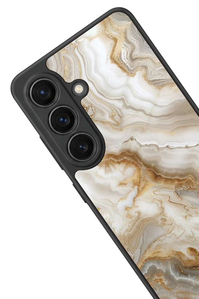 Samsung Galaxy S26 Uyumlu Mermer Marble Tasarımlı Glossy Premium Kılıf