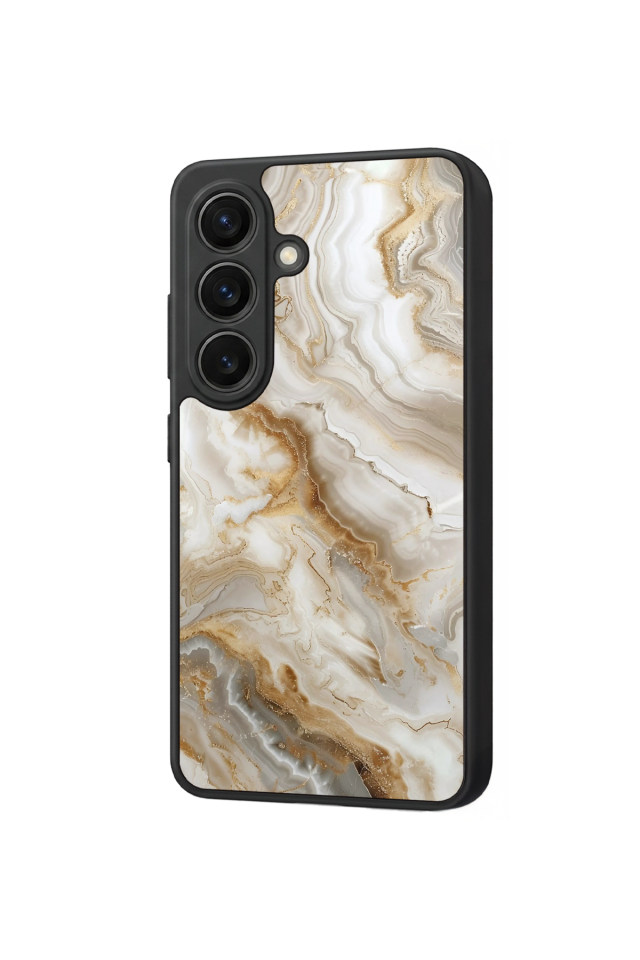 Samsung Galaxy S26 Uyumlu Mermer Marble Tasarımlı Glossy Premium Kılıf