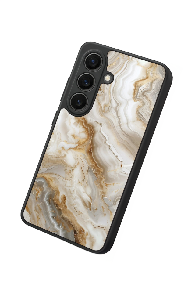 Samsung Galaxy S26 Uyumlu Mermer Marble Tasarımlı Glossy Premium Kılıf