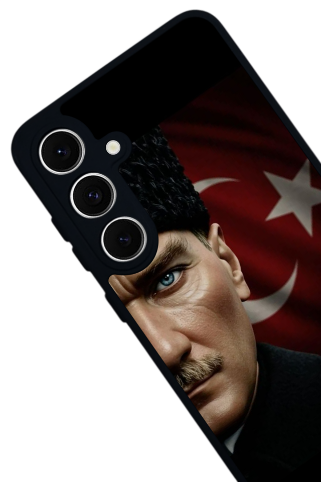 Samsung Galaxy S24 FE Uyumlu Mustafa Kemal Ataturk Tasarımlı Glossy Premium Kılıf