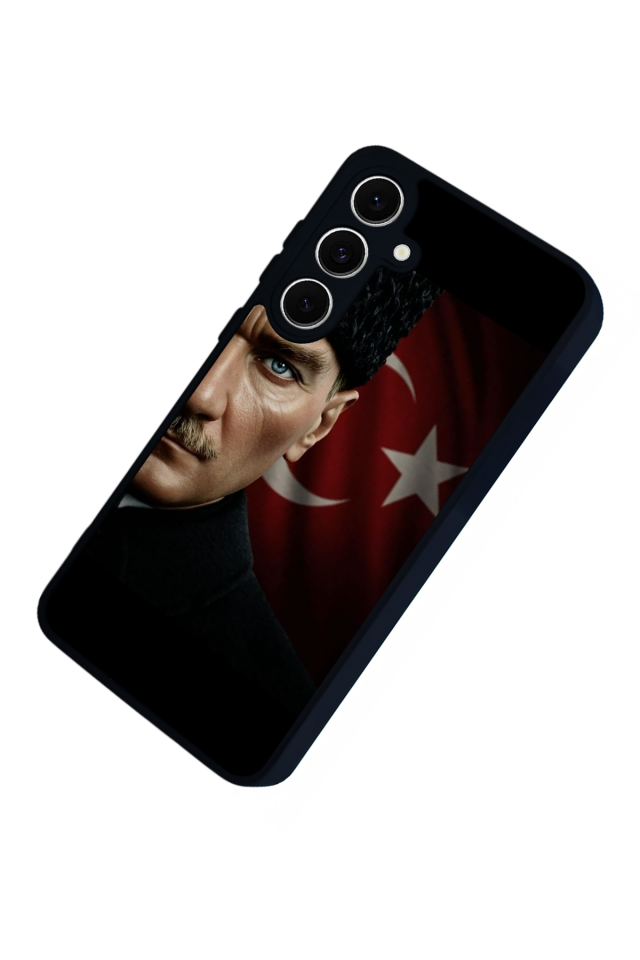 Samsung Galaxy S24 FE Uyumlu Mustafa Kemal Ataturk Tasarımlı Glossy Premium Kılıf