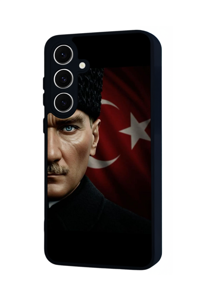 Samsung Galaxy S24 FE Uyumlu Mustafa Kemal Ataturk Tasarımlı Glossy Premium Kılıf