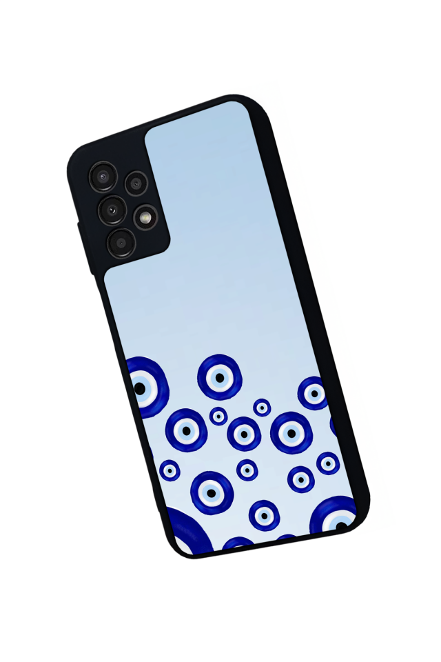 Samsung Galaxy A13 Uyumlu Nazar Tasarımlı Glossy Premium Kılıf