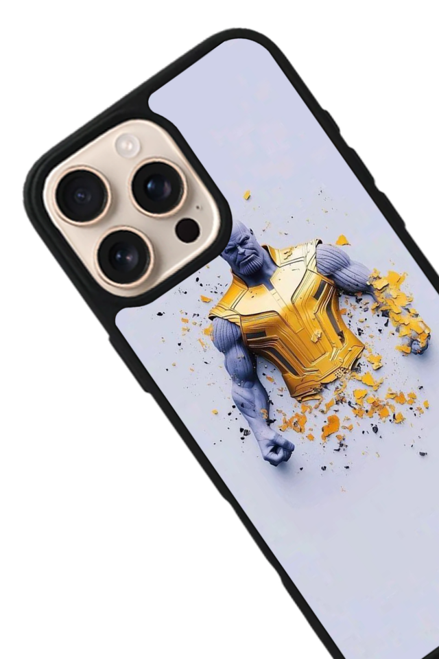 iPhone 15 Pro Max Uyumlu Thanos Tasarımlı Glossy Premium Kılıf