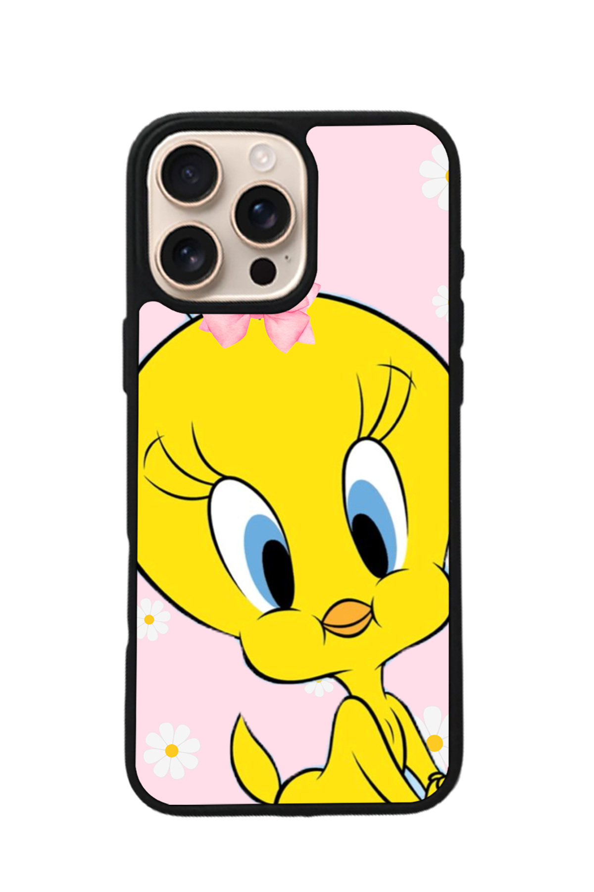 iPhone 15 Pro Uyumlu Tweety Tasarımlı Glossy Premium Kılıf