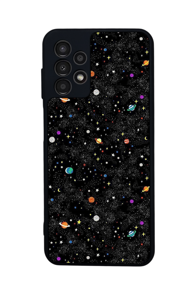 Samsung Galaxy A23 Uyumlu Uzay Tasarımlı Glossy Premium Kılıf