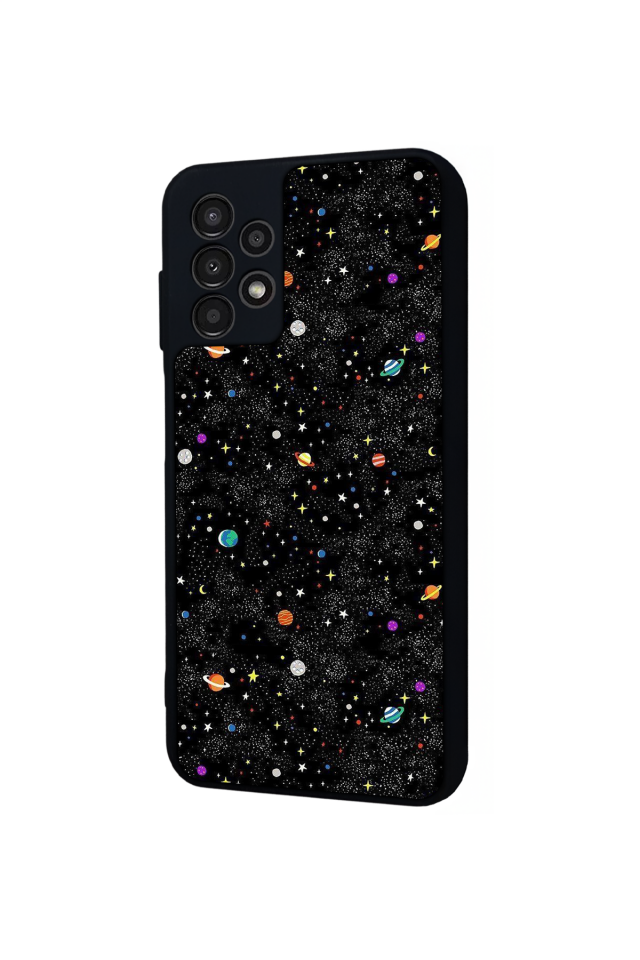 Samsung Galaxy A23 Uyumlu Uzay Tasarımlı Glossy Premium Kılıf