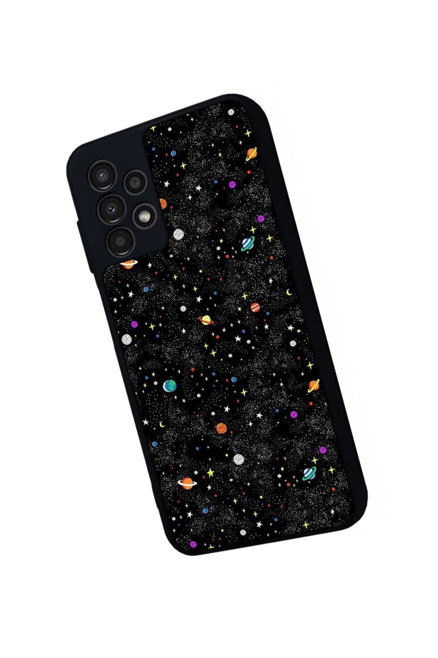 Samsung Galaxy A23 Uyumlu Uzay Tasarımlı Glossy Premium Kılıf