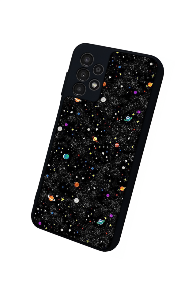 Samsung Galaxy A23 Uyumlu Uzay Tasarımlı Glossy Premium Kılıf