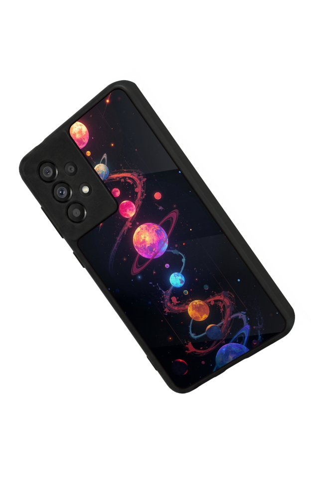 Samsung Galaxy A73 Uyumlu Uzay Tasarımlı Glossy Premium Kılıf