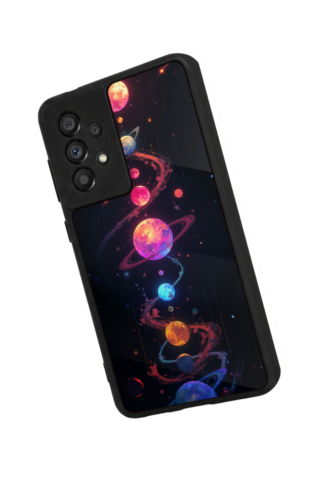 Samsung Galaxy A73 Uyumlu Uzay Tasarımlı Glossy Premium Kılıf