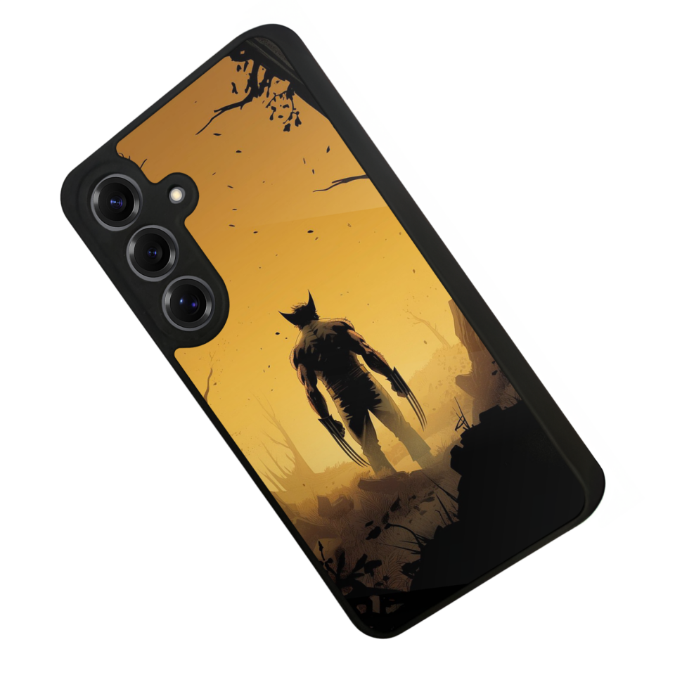 Samsung Galaxy S25 Uyumlu Wolverine Tasarımlı Glossy Premium Kılıf
