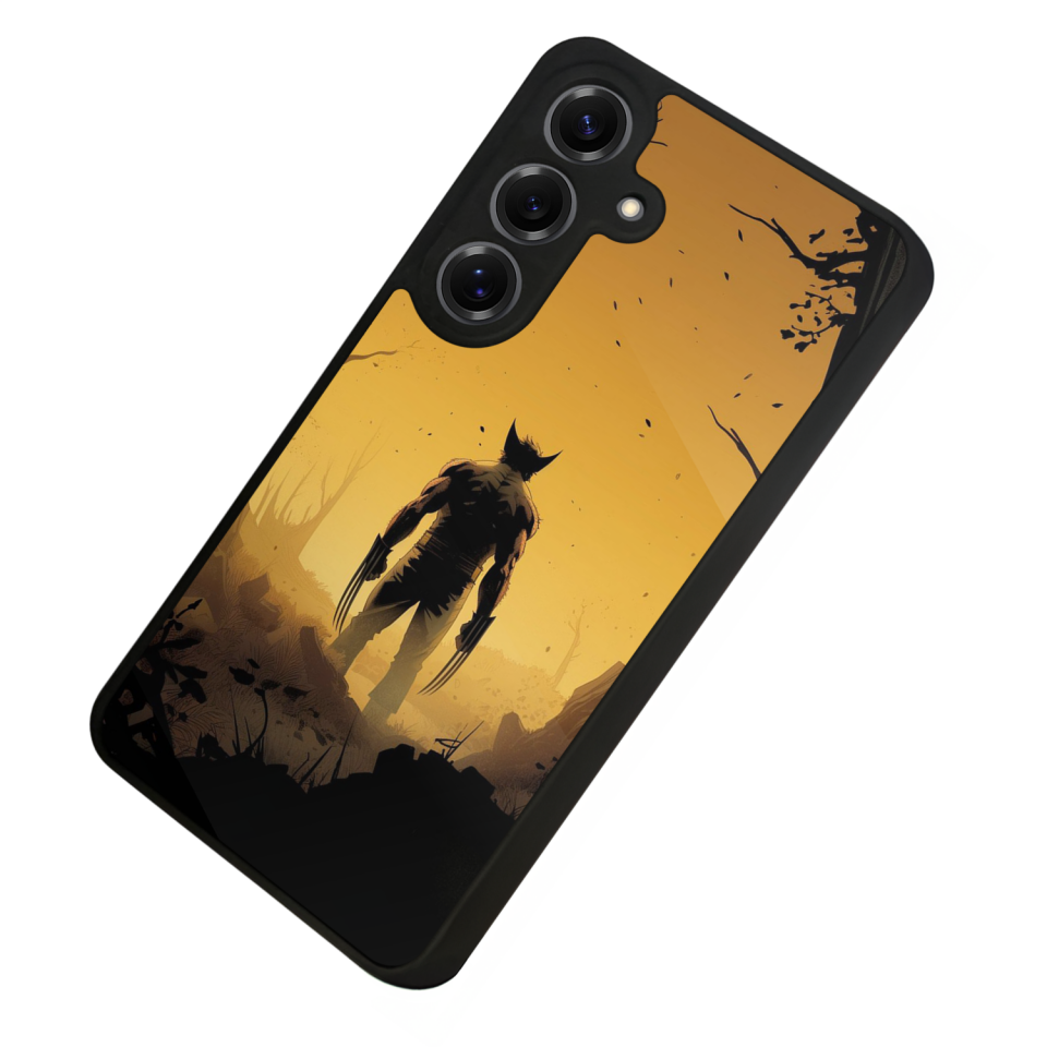Samsung Galaxy S25 Uyumlu Wolverine Tasarımlı Glossy Premium Kılıf